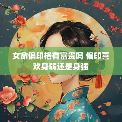 女命偏印格有富贵吗 偏印喜欢身弱还是身强