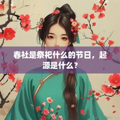 春社是祭祀什么的节日，起源是什么？