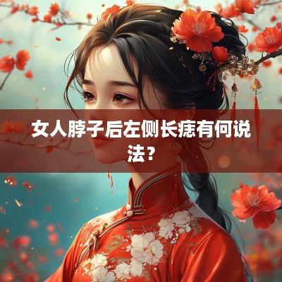 女人脖子后左侧长痣有何说法？