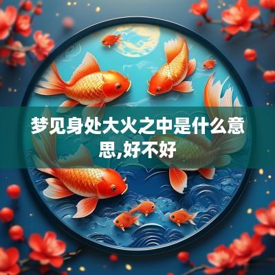 梦见身处大火之中是什么意思,好不好