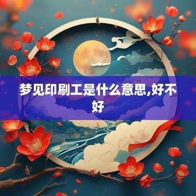 梦见印刷工是什么意思,好不好