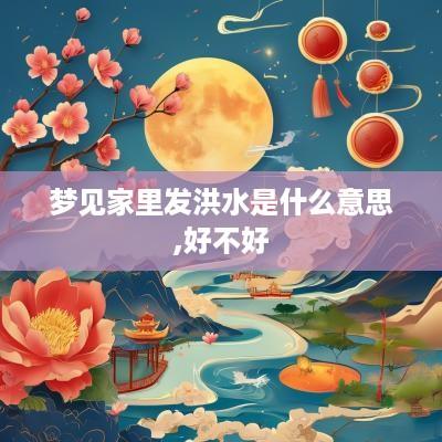梦见家里发洪水是什么意思,好不好
