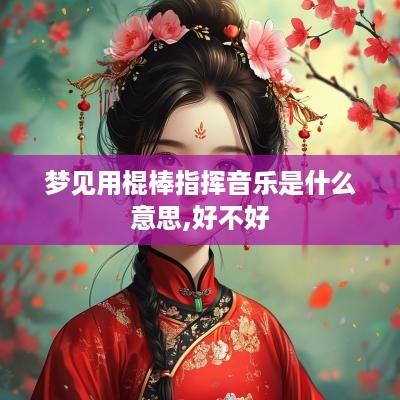 梦见用棍棒指挥音乐是什么意思,好不好