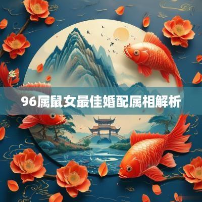 96属鼠女最佳婚配属相解析