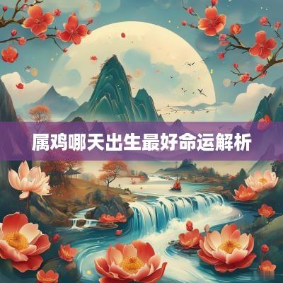 属鸡哪天出生最好命运解析