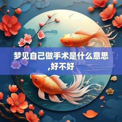梦见自己做手术是什么意思,好不好