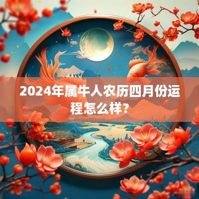 2025年属牛人农历四月份运程怎么样？