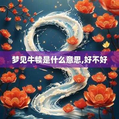 梦见牛犊是什么意思,好不好