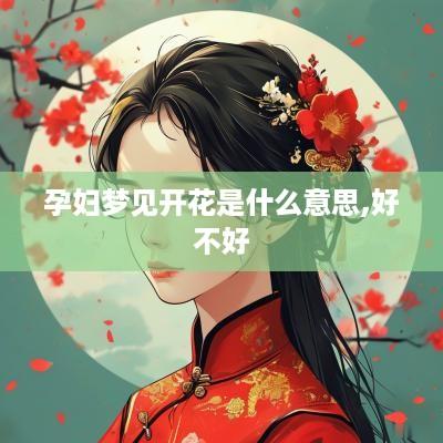 孕妇梦见开花是什么意思,好不好