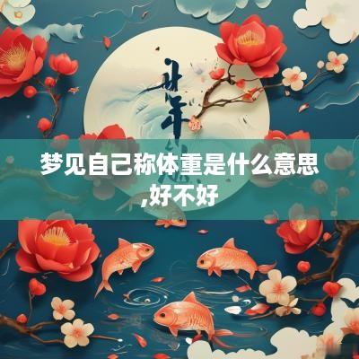 梦见自己称体重是什么意思,好不好