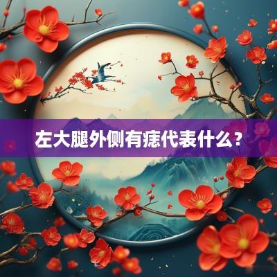 左大腿外侧有痣代表什么？