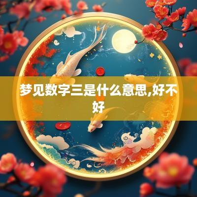 梦见数字三是什么意思,好不好