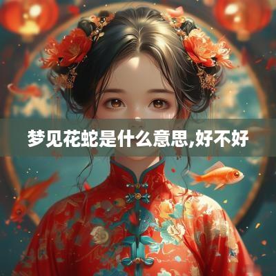 梦见花蛇是什么意思,好不好