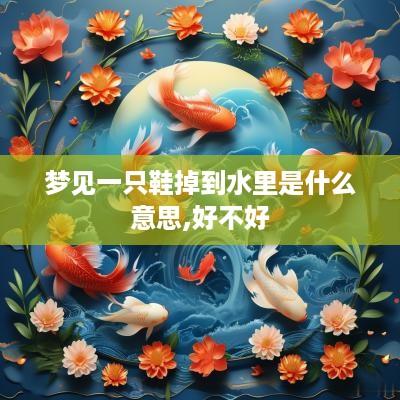 梦见一只鞋掉到水里是什么意思,好不好
