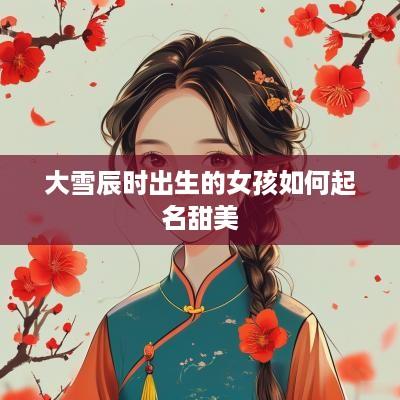 大雪辰时出生的女孩如何起名甜美