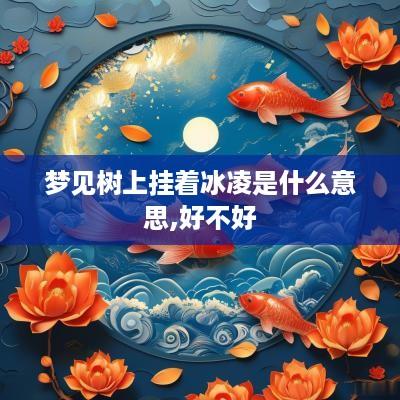 梦见树上挂着冰凌是什么意思,好不好