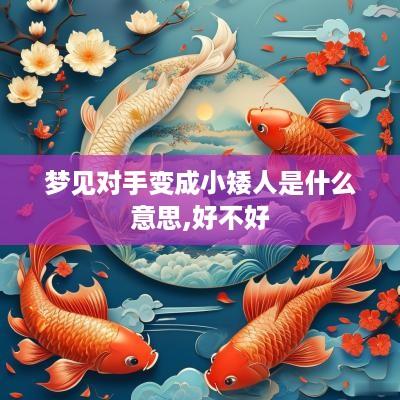 梦见对手变成小矮人是什么意思,好不好
