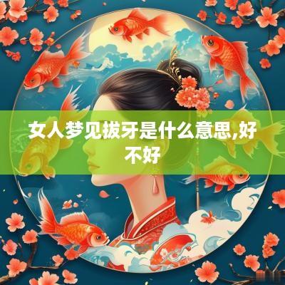 女人梦见拔牙是什么意思,好不好