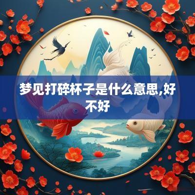 梦见打碎杯子是什么意思,好不好