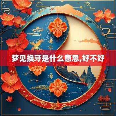 梦见换牙是什么意思,好不好