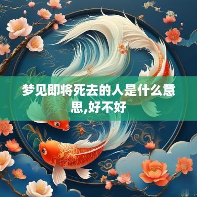 梦见即将死去的人是什么意思,好不好