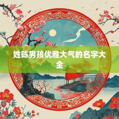姓陈男孩优雅大气的名字大全
