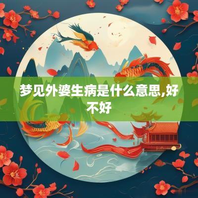 梦见外婆生病是什么意思,好不好