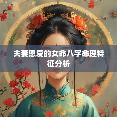 夫妻恩爱的女命八字命理特征分析