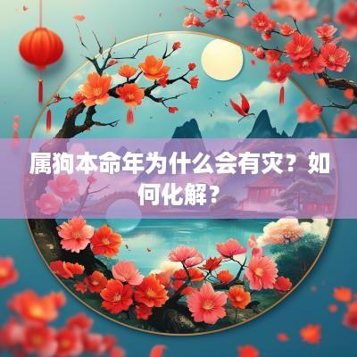 属狗本命年为什么会有灾？如何化解？