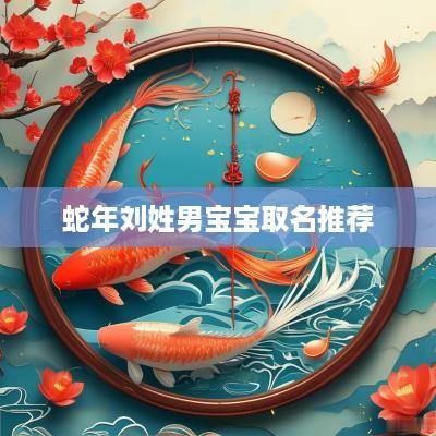 蛇年刘姓男宝宝取名推荐