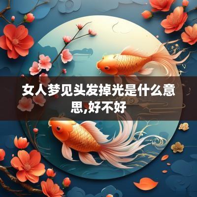 女人梦见头发掉光是什么意思,好不好