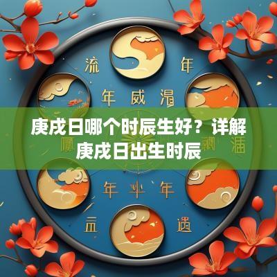 庚戌日哪个时辰生好？详解庚戌日出生时辰