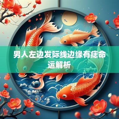 男人左边发际线边缘有痣命运解析