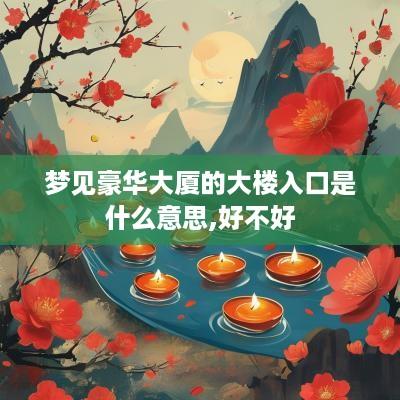 梦见豪华大厦的大楼入口是什么意思,好不好