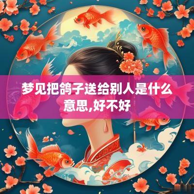 梦见把鸽子送给别人是什么意思,好不好