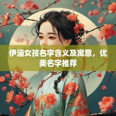 伊涵女孩名字含义及寓意，优美名字推荐