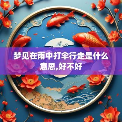 梦见在雨中打伞行走是什么意思,好不好