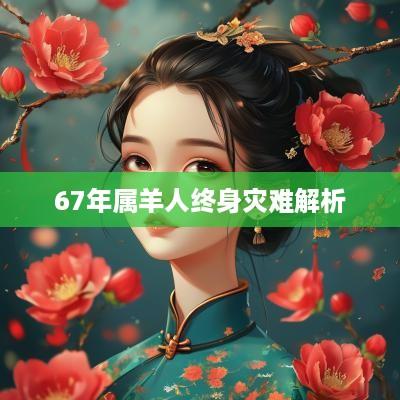 67年属羊人终身灾难解析