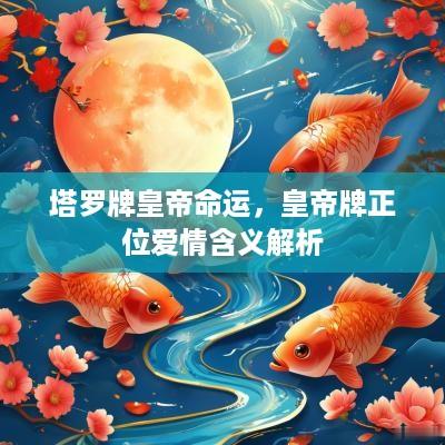 塔罗牌皇帝命运，皇帝牌正位爱情含义解析