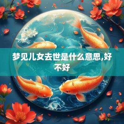 梦见儿女去世是什么意思,好不好
