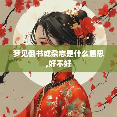 梦见翻书或杂志是什么意思,好不好