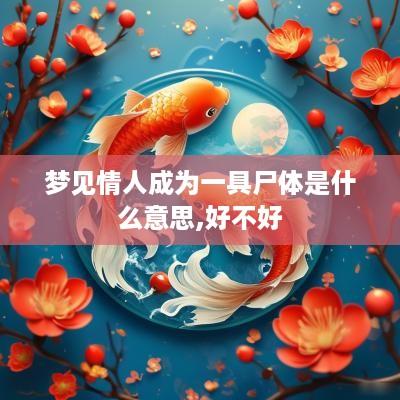 梦见情人成为一具尸体是什么意思,好不好