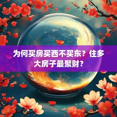 为何买房买西不买东？住多大房子最聚财？