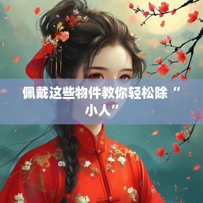 佩戴这些物件教你轻松除“小人”