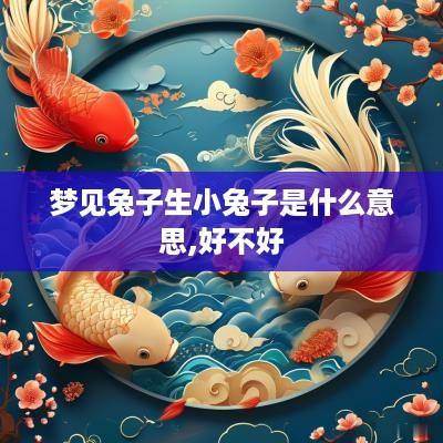 梦见兔子生小兔子是什么意思,好不好
