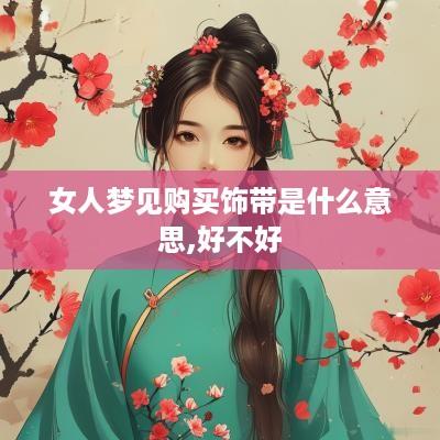 女人梦见购买饰带是什么意思,好不好