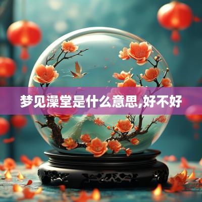 梦见澡堂是什么意思,好不好