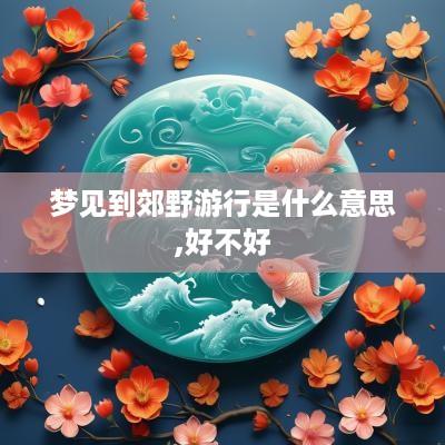 梦见到郊野游行是什么意思,好不好