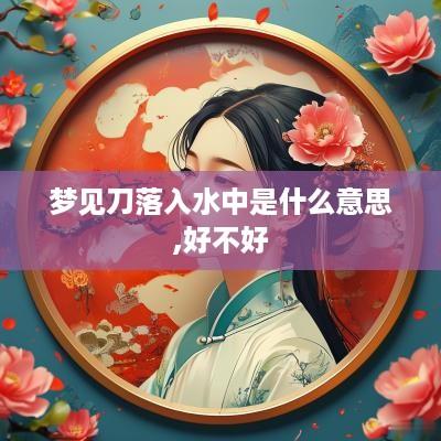 梦见刀落入水中是什么意思,好不好