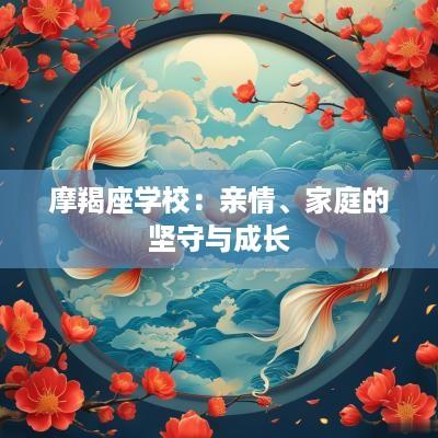 摩羯座学校：亲情、家庭的坚守与成长